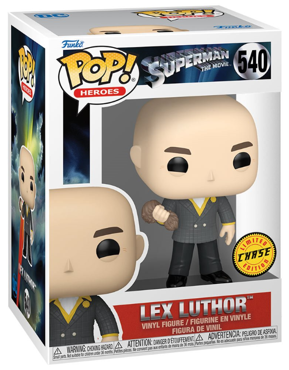 Funko POP! Heroes: Superman The Movie - Lex Luthor #540 (with Kryptonite Necklace) (1978) (Limited Chase Edition)