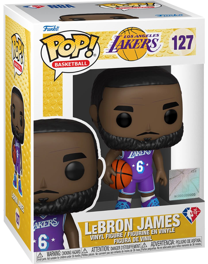 Funko POP! Basketball: Los Angeles Lakers - LeBron James (City Edition 2021) #127
