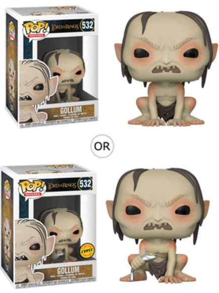 Funko POP! Movies: The Lord of the Rings - Gollum #532 (Limited Chase Edition)