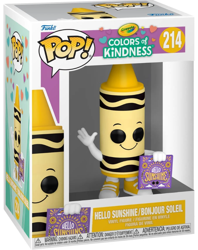Funko POP!: Crayola Colors of Kindness - Hello Sunshine (Yellow Crayon) #214