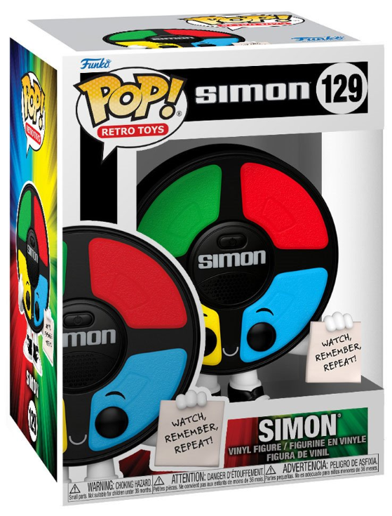 Funko POP! Retro Toys: Simon - Simon (Memory Game) #129 (Limited Glow Chase Edition)