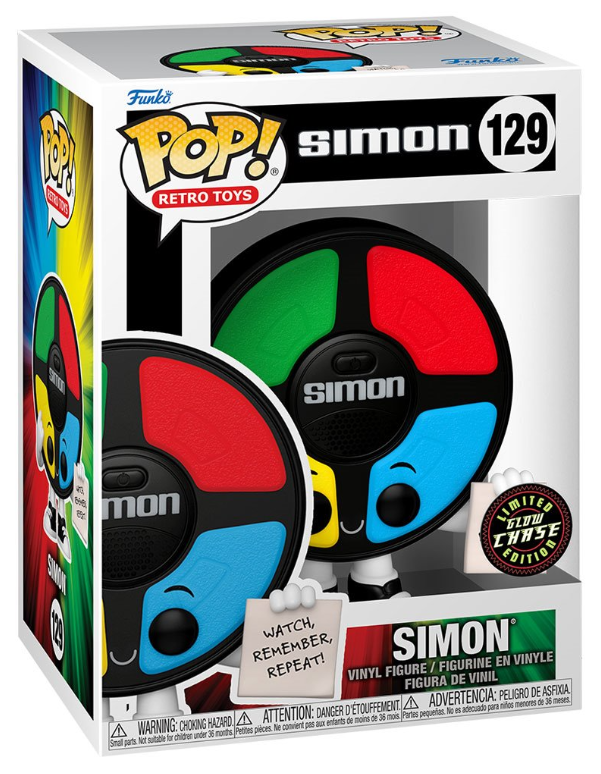 Funko POP! Retro Toys: Simon - Simon (Memory Game) #129 (Limited Glow Chase Edition)