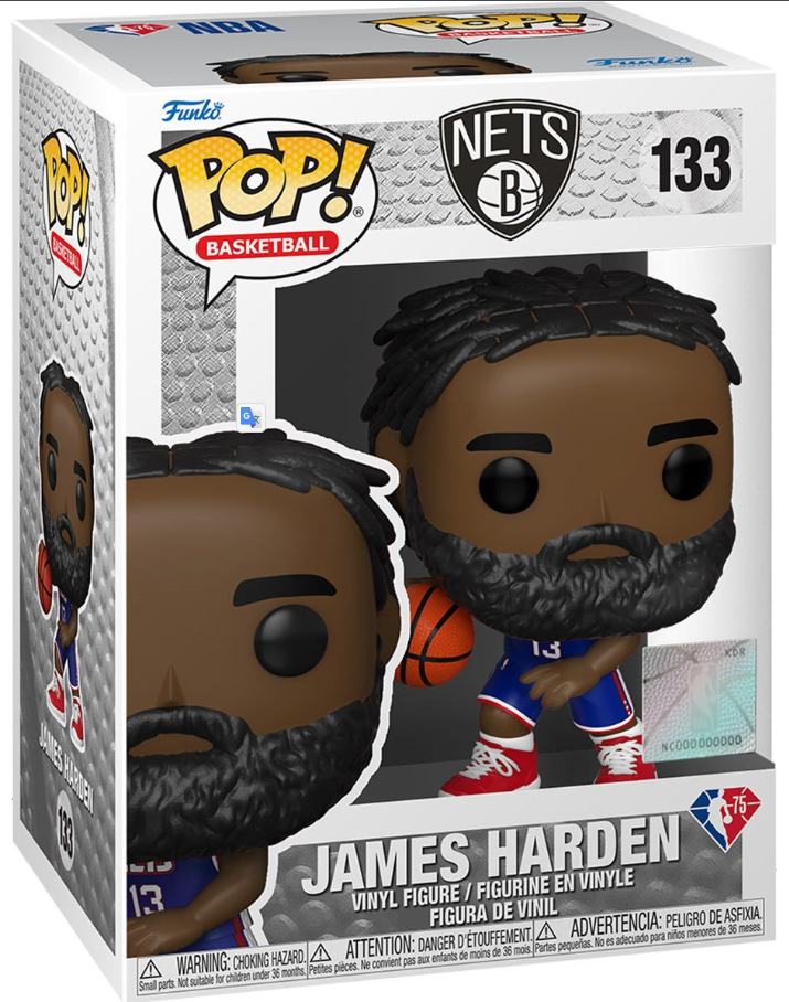 Funko POP! Basketball: Brooklyn Nets - James Harden (City Edition 2021) #133