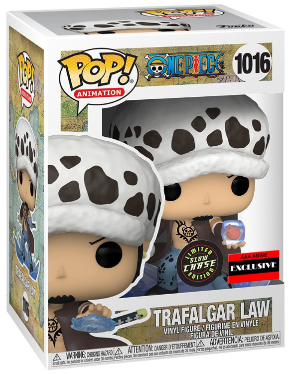 Funko POP! Animation: One Piece - Trafalgar Law #1016 (Room Attack) (Limited Glow Chase Edition)(AAA Anime Exclusive)