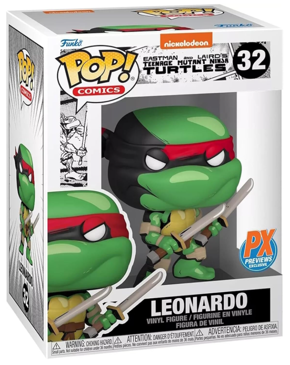 Funko POP! Comics: Teenage Mutant Ninja Turtles - Leonardo #32 (PX Previews Exclusive)