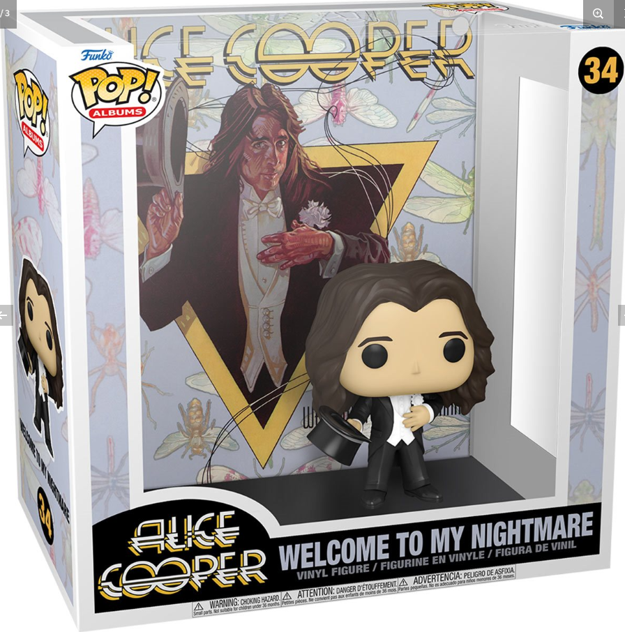 Funko POP! Albums: Alice Cooper - Welcome To My Nightmare #34 (Cover Art) (with Case)