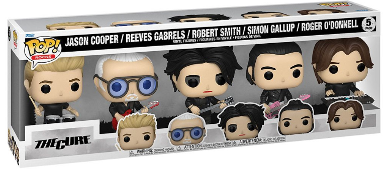 Funko POP! Rocks: The Cure - Jason Cooper, Reeves Gabrels, Robert Smith, Simon Gallup, Roger O'Donnell  (5-Pack)
