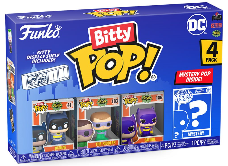Funko Bitty POP!: DC Comics - Batman 1966 Mini-Figure 4-Pack