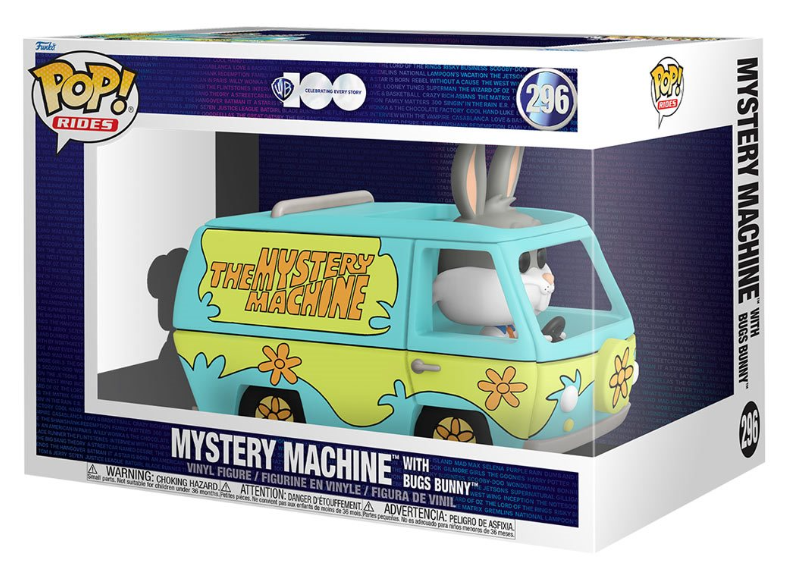 Funko POP! Rides: Warner Bros 100th Anniversary - Mystery Machine with Bugs Bunny (Super Deluxe) #296