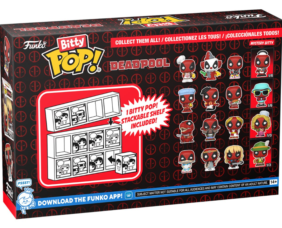 Funko Bitty POP!: Deadpool - Deadpool Sleepover Mini-Figure 4-Pack