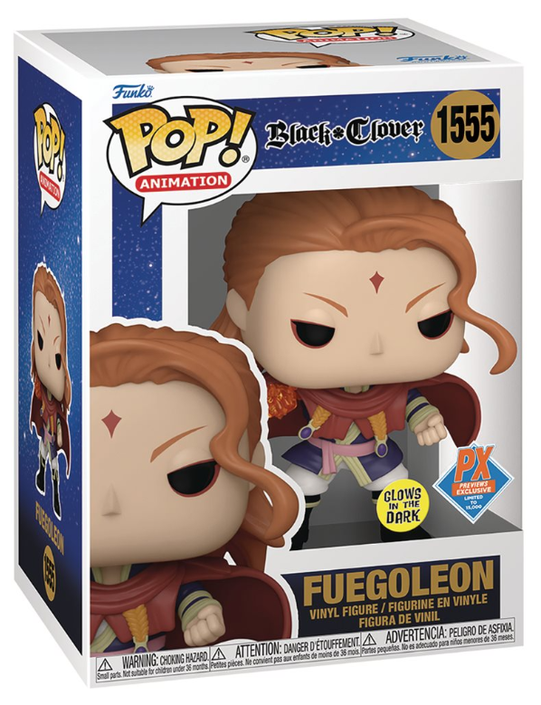 Funko POP! Animation: Black Clover - Fuegoleon #1555 (Glows-in-the-Dark) (PX Previews Exclusive)