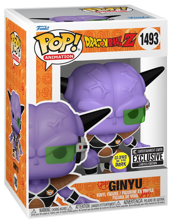 Funko POP! Animation: Dragon Ball Z - Ginyu #1493 (Glows-in-the-Dark) (Entertainment Earth Exclusive Edition)