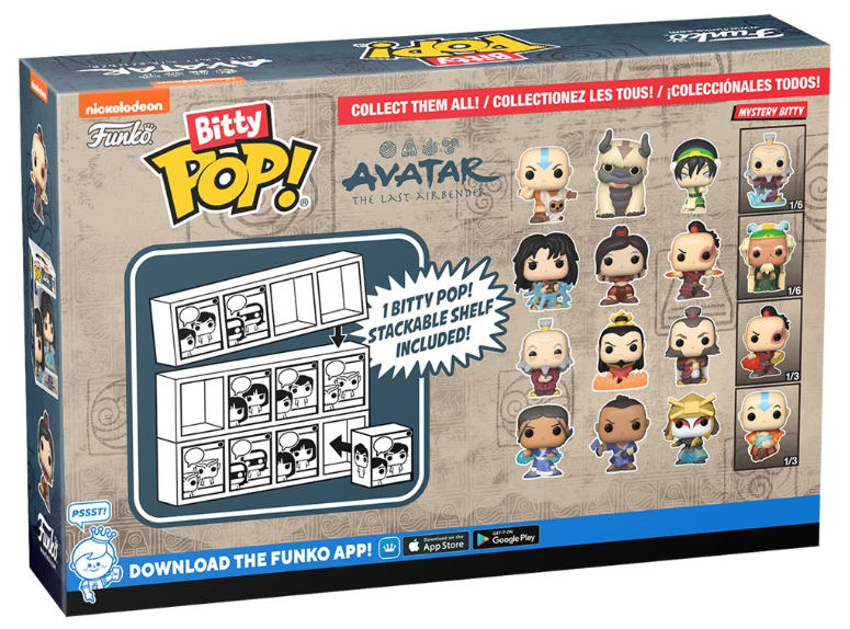 Funko Bitty POP!: Avatar the Last Airbender - Aang Mini-Figure 4-Pack