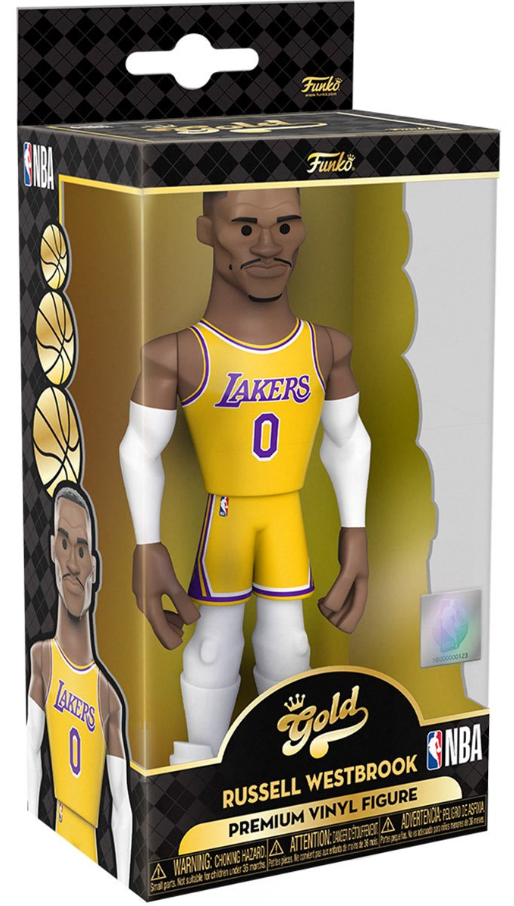 Funko: Gold - Russell Westbrook (NBA) (Los Angeles Lakers) (Premium) (Chase) 5-inch