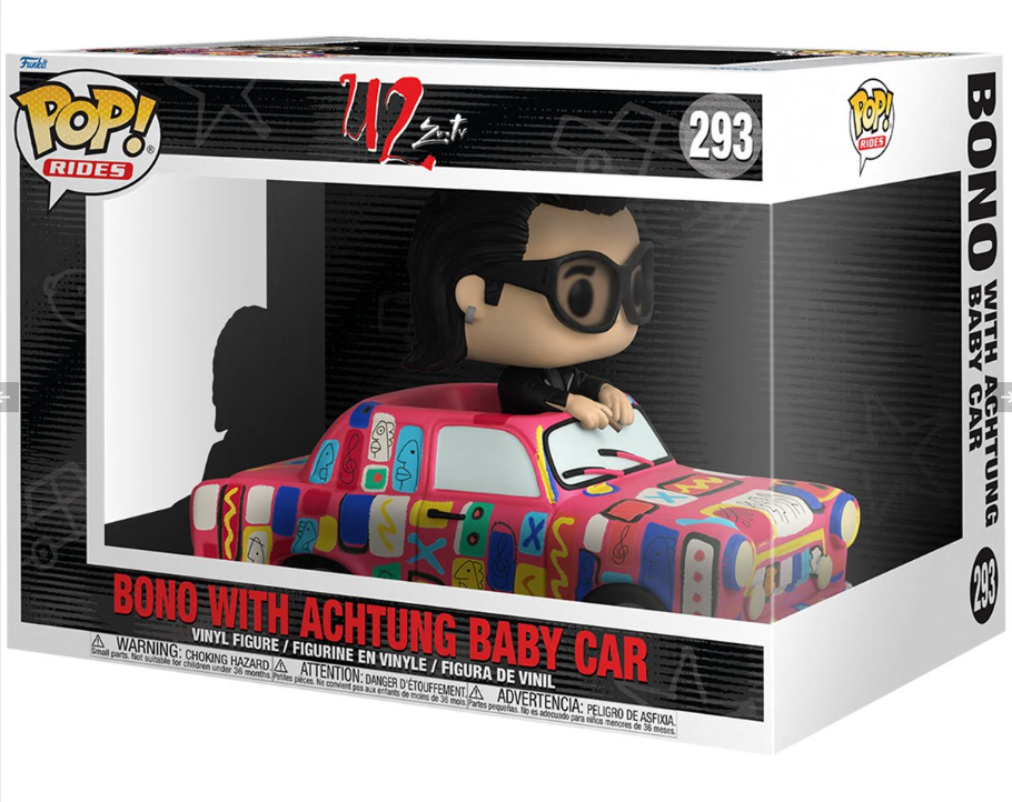 Funko POP! Rides: U2 Zoo TV - Bono with Achtung Baby Car #293