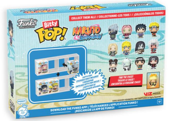 Funko Bitty POP!: Naruto - Shippuden Team 7 Mini-Figure 4-Pack