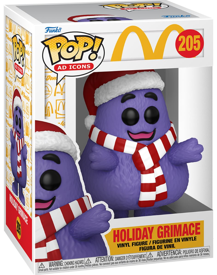 Funko POP! Ad Icons: McDonalds - Holiday Grimace #205