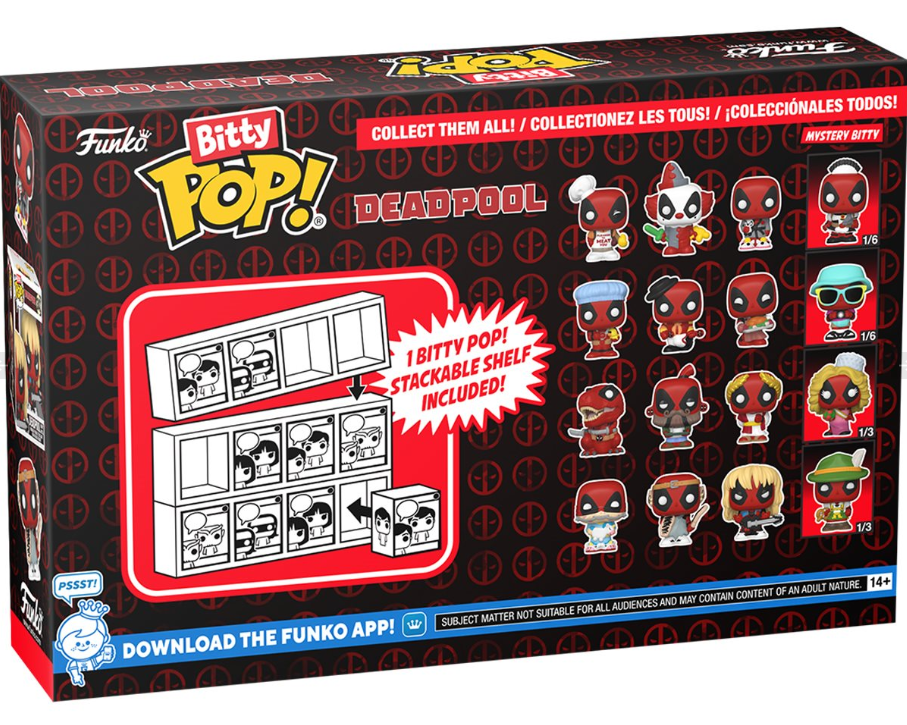 Funko Bitty POP!: Deadpool - Dinopool Mini-Figure 4-Pack