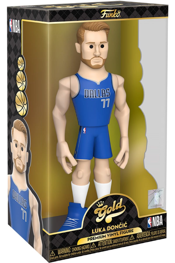 Funko: Gold - Luka Doncic (NBA) (Dallas Mavericks) (Premium) (Chase) 12-Inch