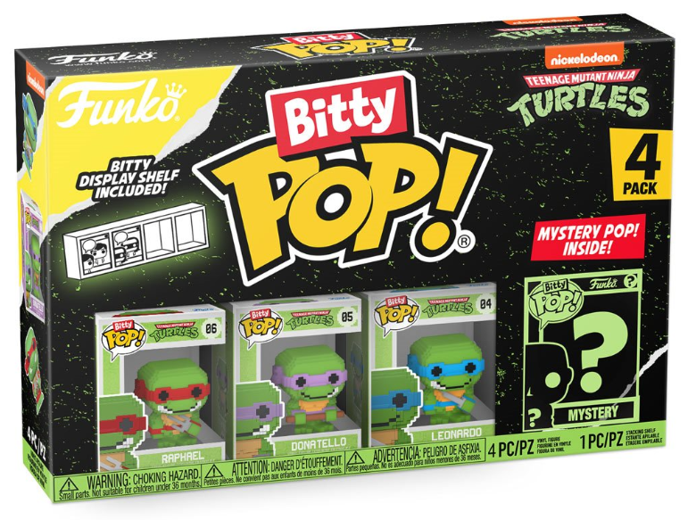 Funko Bitty POP!: Teenage Mutant Ninja Turtles - 8-Bit Mini-Figure 4-Pack