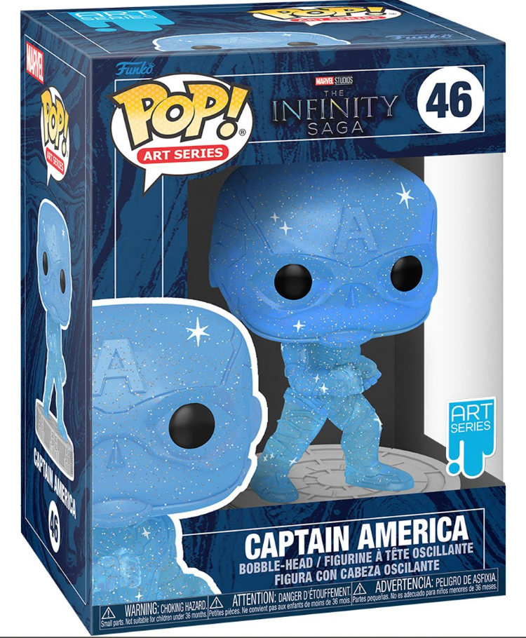 Funko POP! Art Series: The Infinity Saga - Captain America #46 (Blue)