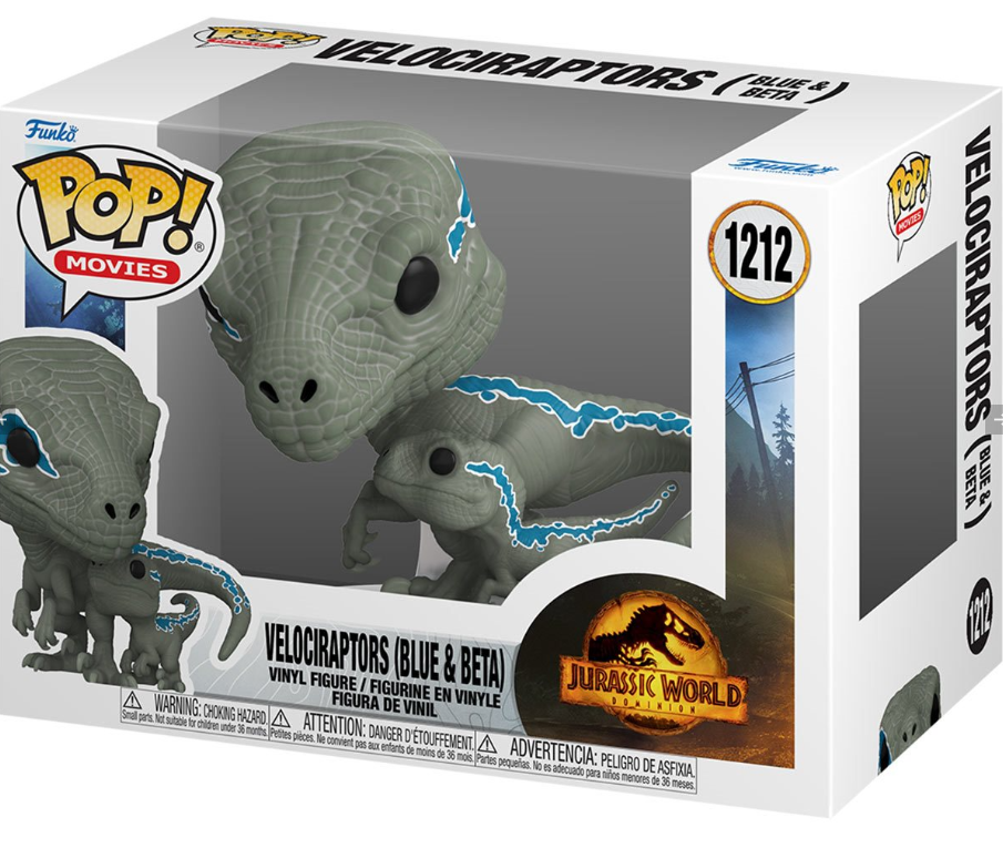 Funko POP! Movies: Jurassic World - Velociraptor (Blue & Beta) #1212