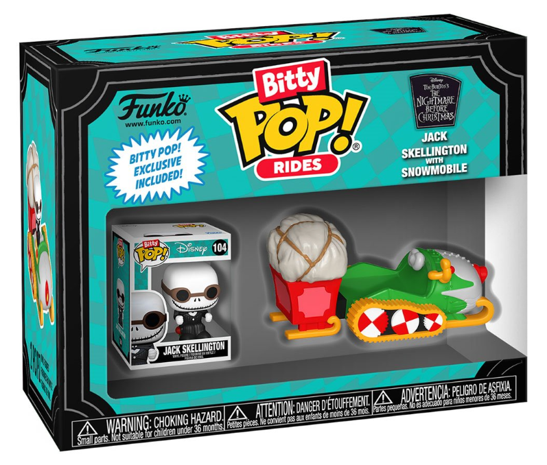 Funko Bitty POP! Rides: The Nightmare Before Christmas - Jack Skellington with Snowmobile