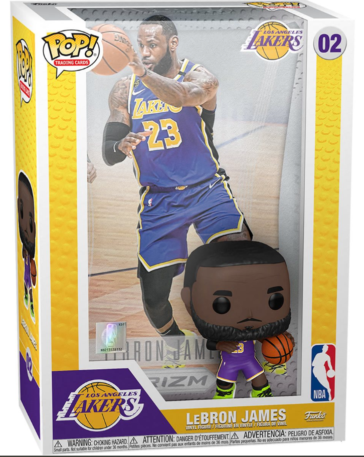 Funko POP! Trading Cards: Los Angeles Lakers - LeBron James #02 (With Case)