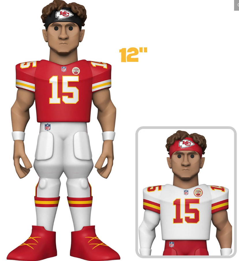 Funko: Gold - Patrick Mahomes II (NFL) (Chiefs) (Premium) (Chase) 12-inch