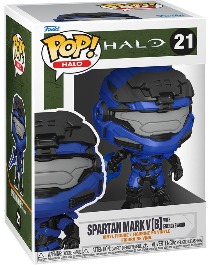 Funko POP! Halo: Halo - Spartan Mark V [B] with Energy Sword #21 (Limited Chase Edition)