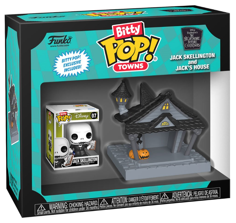 Funko Bitty POP! Towns: The Nightmare Before Christmas - Jack Skellington and Jack's House