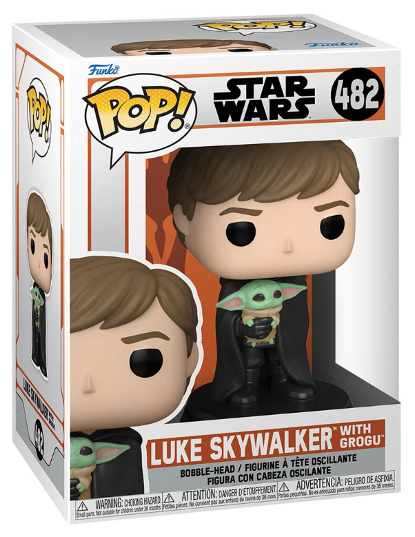 Funko POP!: Star Wars - Luke Skywalker with Grogu #482 (The Mandalorian)