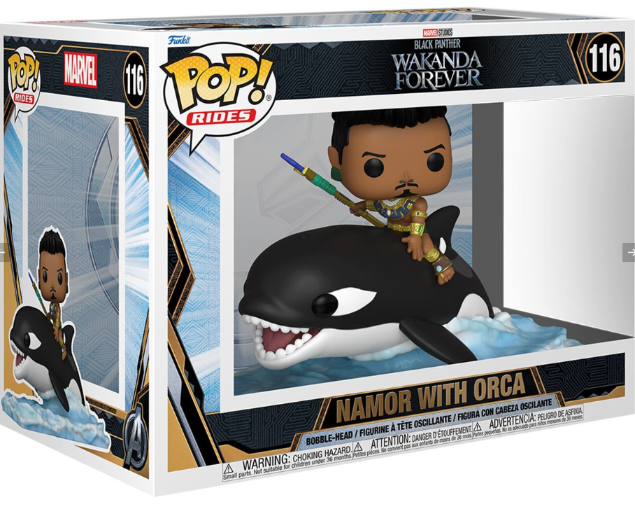 Funko POP! Rides: Black Panther Wakanda Forever - Namor with Orca #116