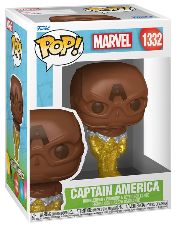 Funko POP!: Marvel - Captain America #1332 (Easter Chocolate Deco)