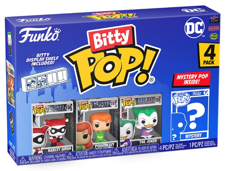 Funko Bitty POP!: DC Comics - Batman - Harley Quinn Mini-Figure 4-Pack