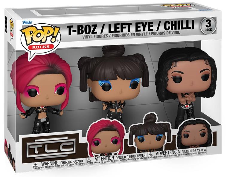 Funko POP! Rocks: TLC - T-Boz, Left Eye, Chilli (3-Pack) (Scrubs)