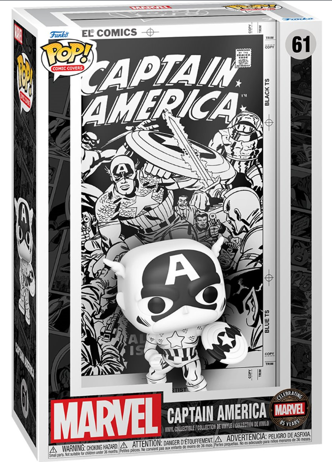 Funko POP! Comic Covers: Marvel - Captain America #61 (85th Anniversary) (Comic Cover) (with Case)