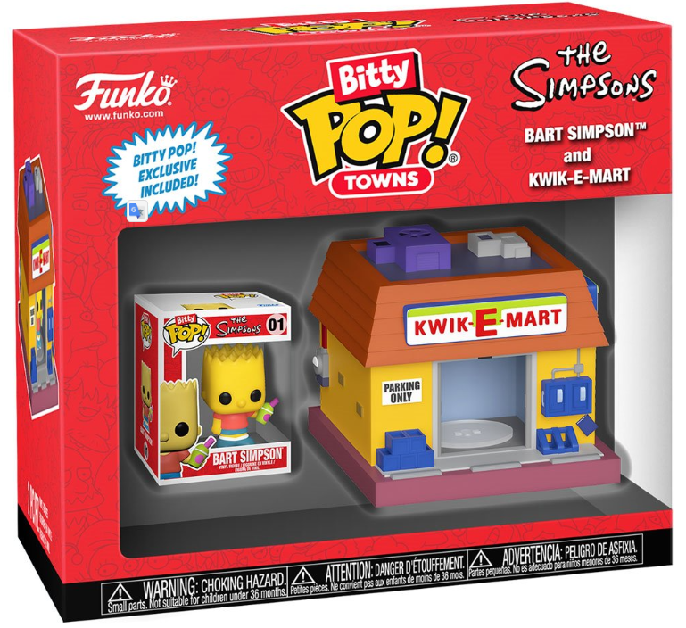 Funko Bitty POP! Towns: The Simpsons- Bart Simpson and Kwik-E-Mart