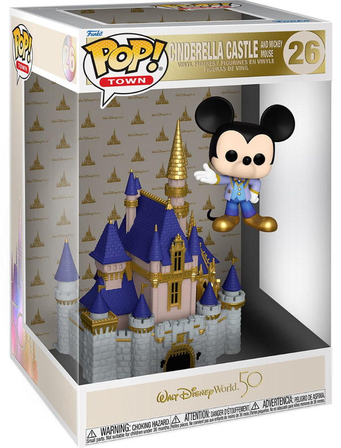 Funko POP! Town: Walt Disney World 50 - Cinderella Castle and Mickey Mouse #26