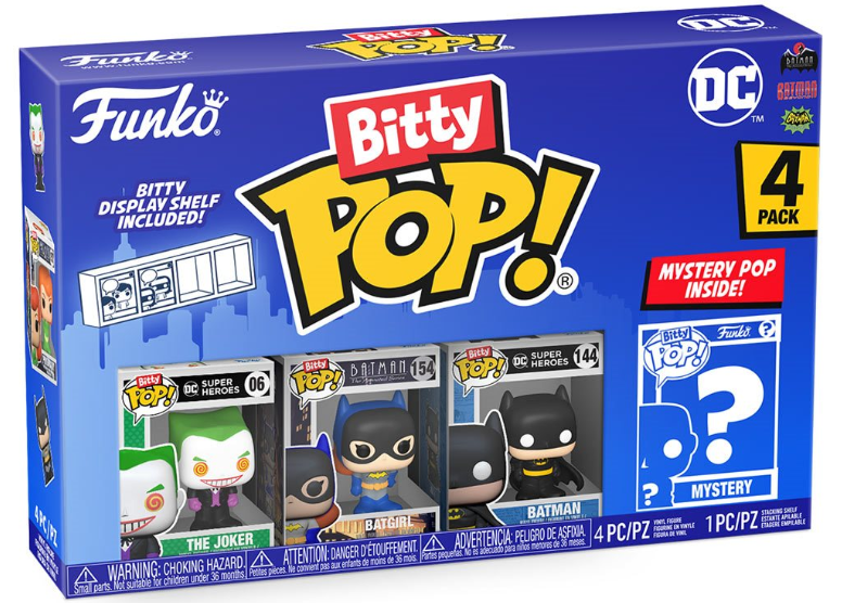 Funko Bitty POP!: DC Comics - Batman - The Joker  Mini-Figure 4-Pack