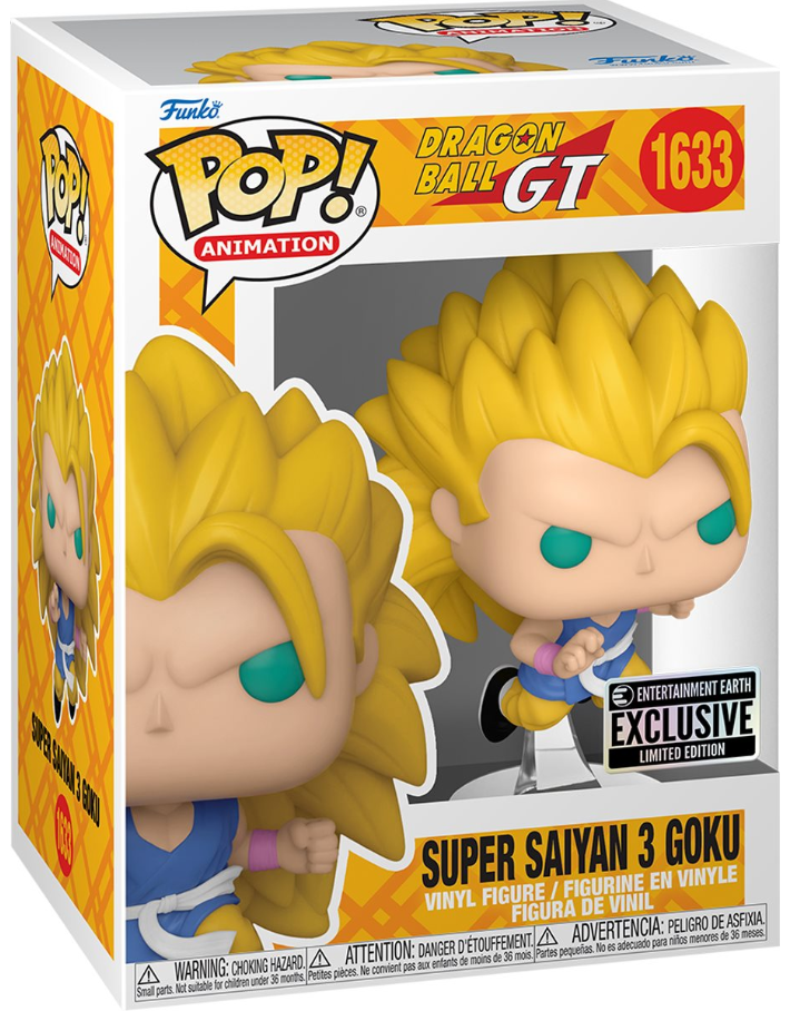Funko POP! Animation: Dragon Ball GT - Super Saiyan 3 Goku #1633 (Entertainment Earth Exclusive)