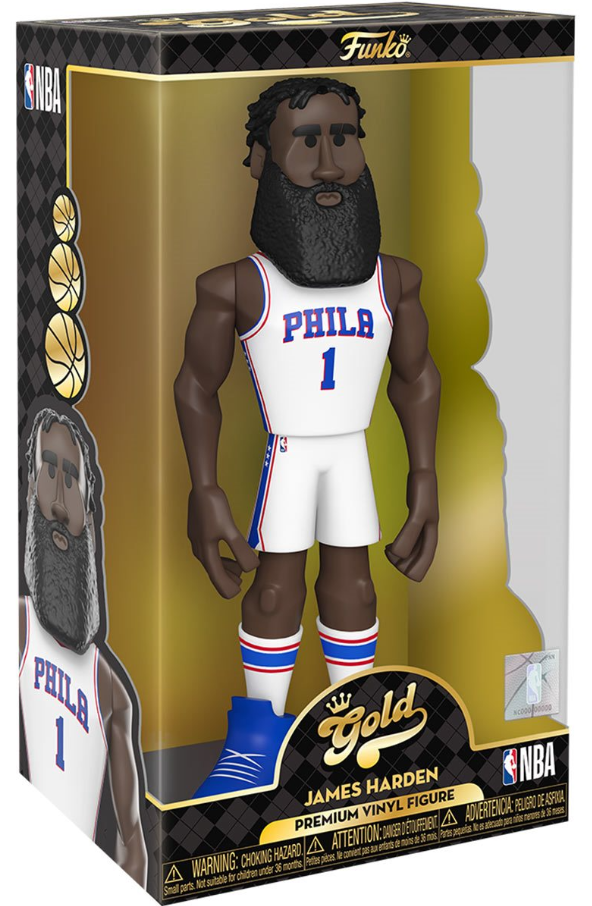 Funko: Gold - James Harden (NBA) (Philadelphia 76ers) (Premium) (Chase) 12-inch