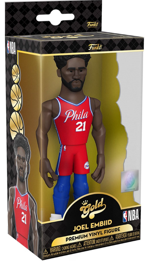 Funko: Gold - Joel Embiid (NBA) (Philadelphia 76ers) (Premium) (Chase) 5-inch