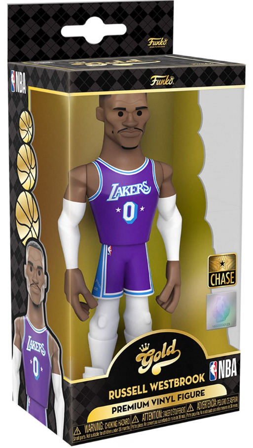 Funko: Gold - Russell Westbrook (NBA) (Los Angeles Lakers) (Premium) (Chase) 5-inch