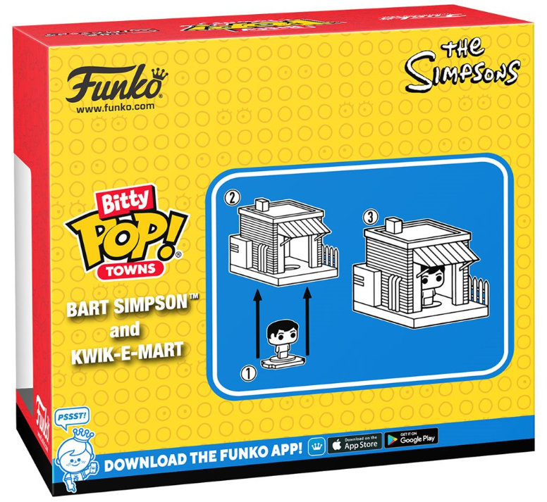 Funko Bitty POP! Towns: The Simpsons- Bart Simpson and Kwik-E-Mart