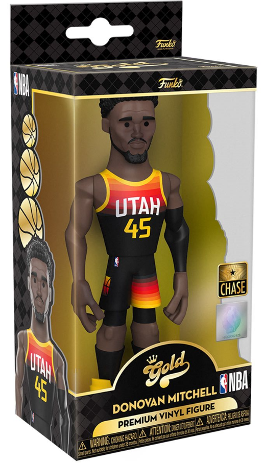 Funko: Gold - Donovan Mitchell (NBA) (Utah Jazz) (Premium) (Chase) 5-inch