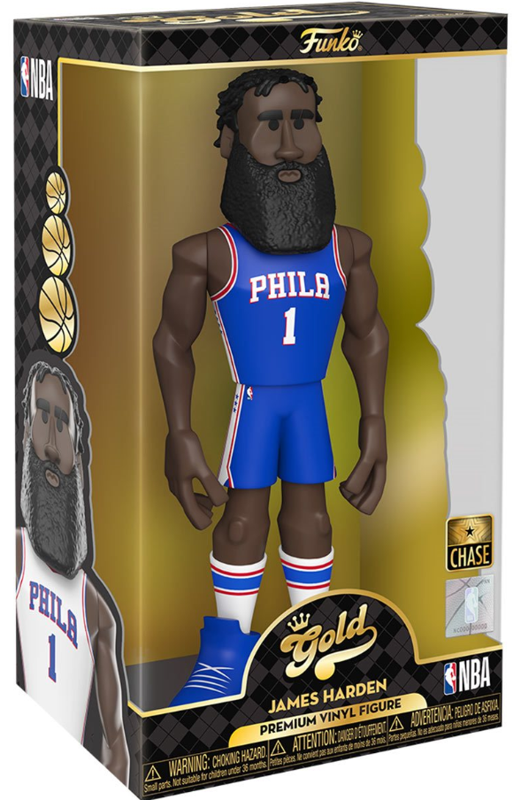 Funko: Gold - James Harden (NBA) (Philadelphia 76ers) (Premium) (Chase) 12-inch