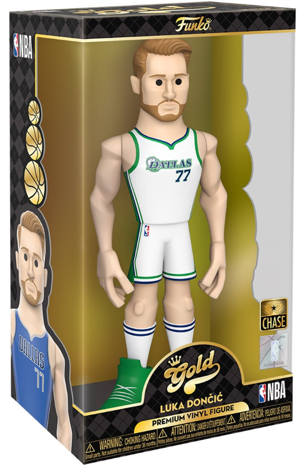 Funko: Gold - Luka Doncic (NBA) (Dallas Mavericks) (Premium) (Chase) 12-Inch