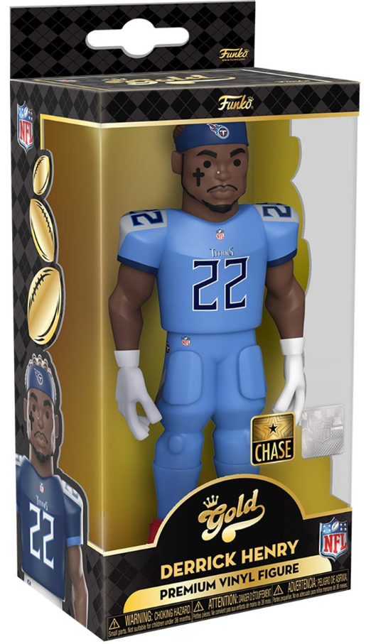 Funko: Gold - Derrick Henry (NFL) (Tennessee Titans) (Premium) (Chase) 5-inch
