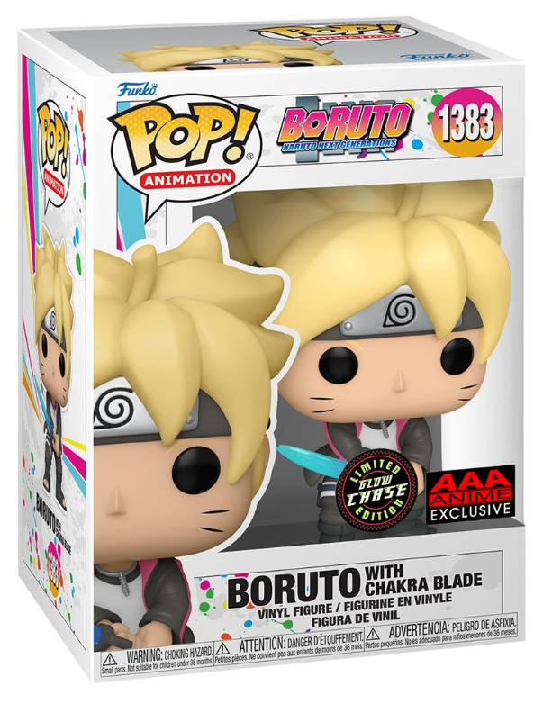 Funko POP! Animation: Boruto Naruto Next Generations - Boruto with Chakra Blade #1383 (AAA Anime Exclusive) (Limited Glow Chase Edition)